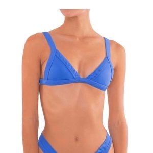 One-One blue swim top // new with tags